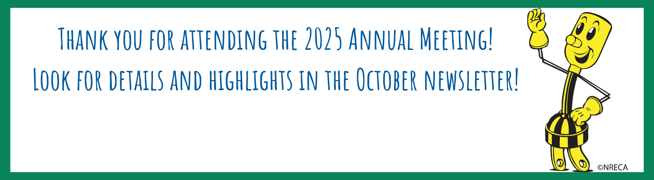 Thank you for attending the annual meeting