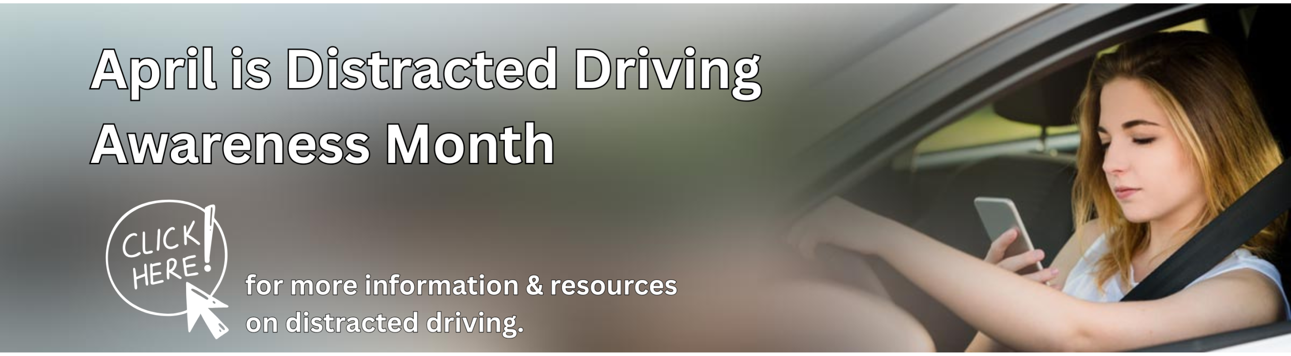 April is Distracted Driving Awareness Month