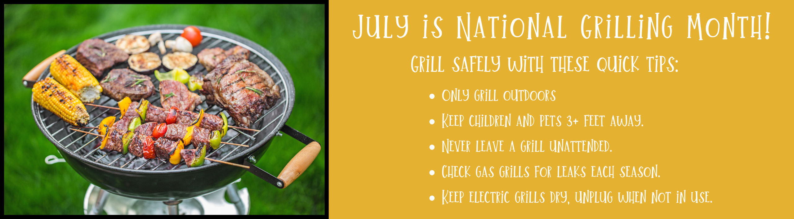 July is National Grilling Month